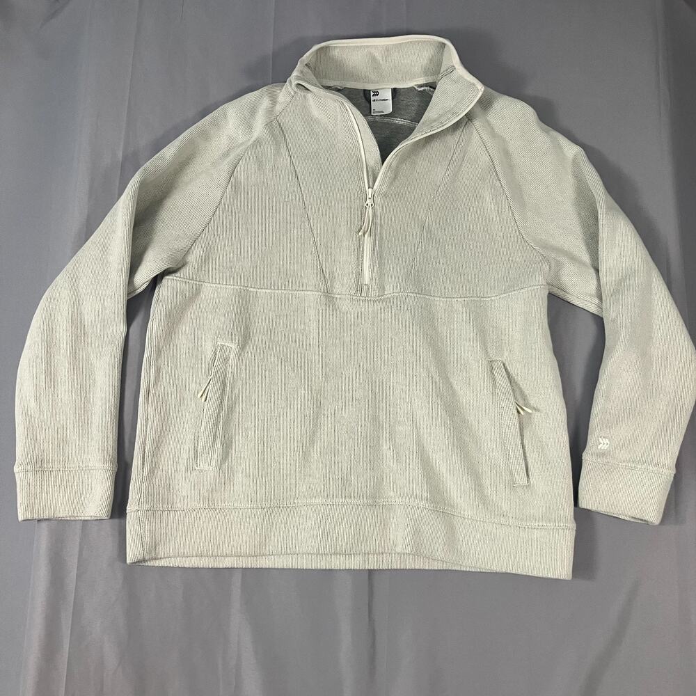 All in Motion Quarter Zip‎ Pullover Mens XL Heather Gray Sweatshirt Activewear